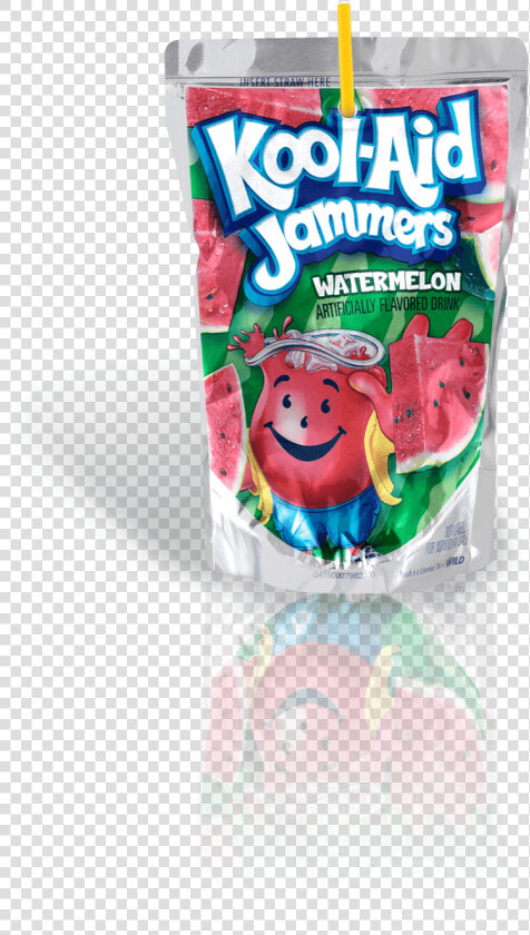 Kool Aid Jammers Watermelon Flavored Drink 60 Fl Oz   Kool Aid Jammers Watermelon 1 Pouches  HD Png DownloadTransparent PNG
