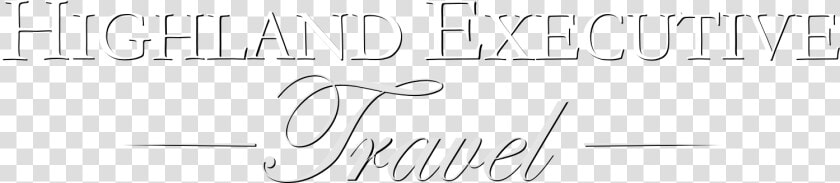 Highland Executive Travel   Calligraphy  HD Png DownloadTransparent PNG