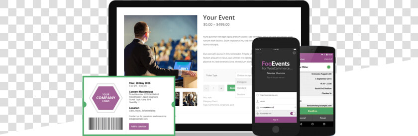 Transparent Ticket Barcode Png   Woocommerce Event  Png DownloadTransparent PNG