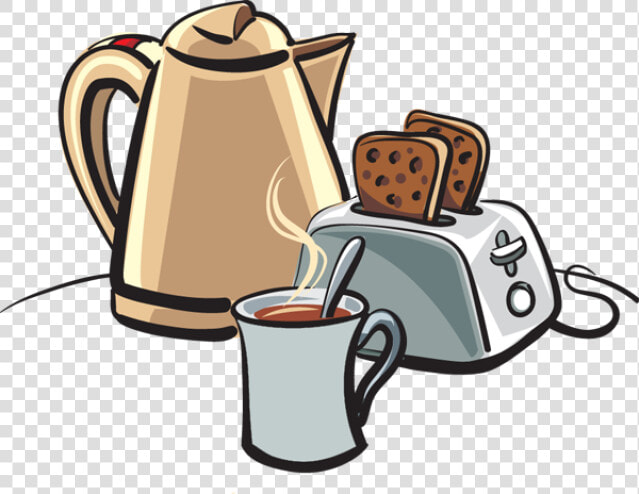 Transparent Eat Breakfast Clipart   Coffee And Toast Clipart  HD Png DownloadTransparent PNG