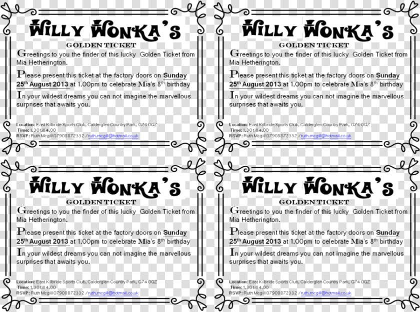 Download Willy Wonka Golden Ticket Border Clipart The   Rushing Through Work Speeding Ticket  HD Png DownloadTransparent PNG