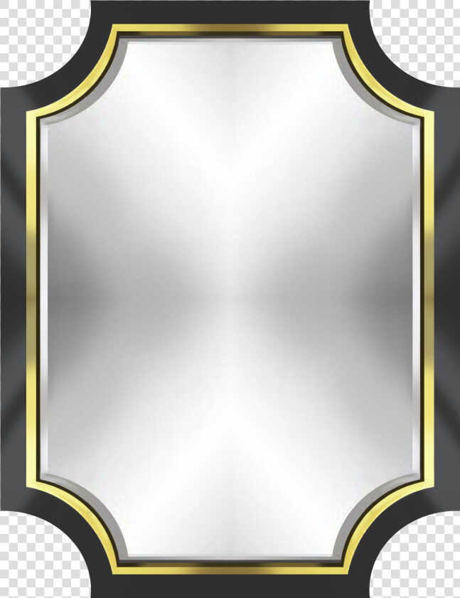 Cora Mirror In Black  amp  Gold   Mirror  HD Png DownloadTransparent PNG