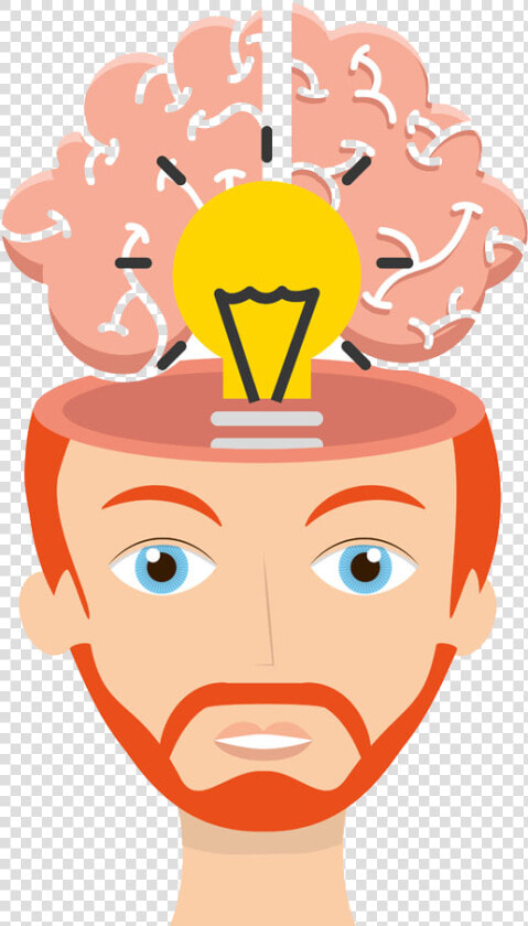 Cerebrum Idea Artistic Inspiration Creativity   Brain Cartoon Transparent  HD Png DownloadTransparent PNG