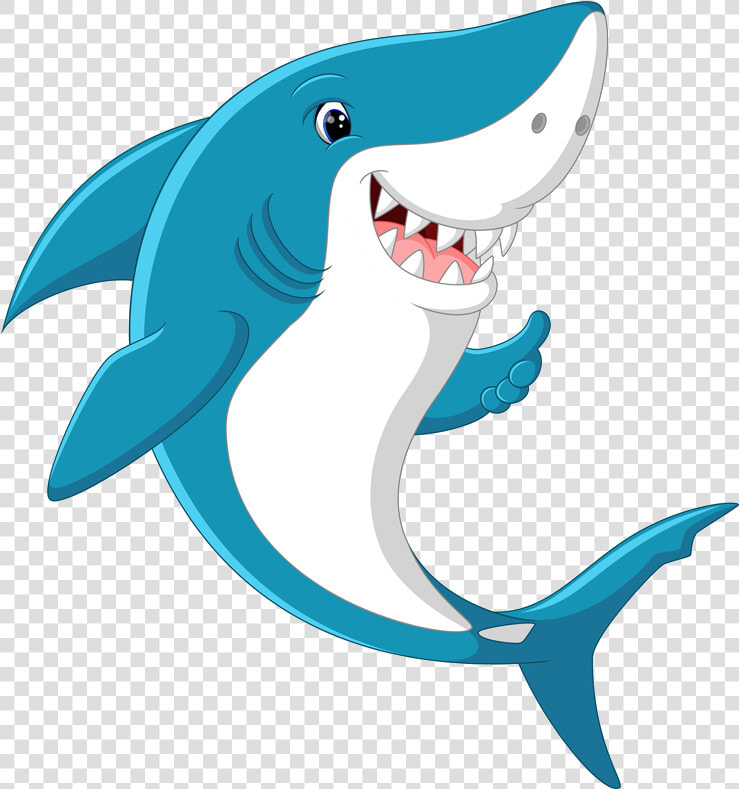 Transparent Shark Png Transparent   Fish And Shark Cartoon  Png DownloadTransparent PNG