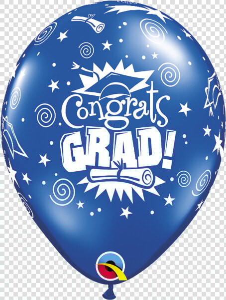 Congrats Grad Jewel Sapphire Blue   Congrats Grad Balloons Latex  HD Png DownloadTransparent PNG