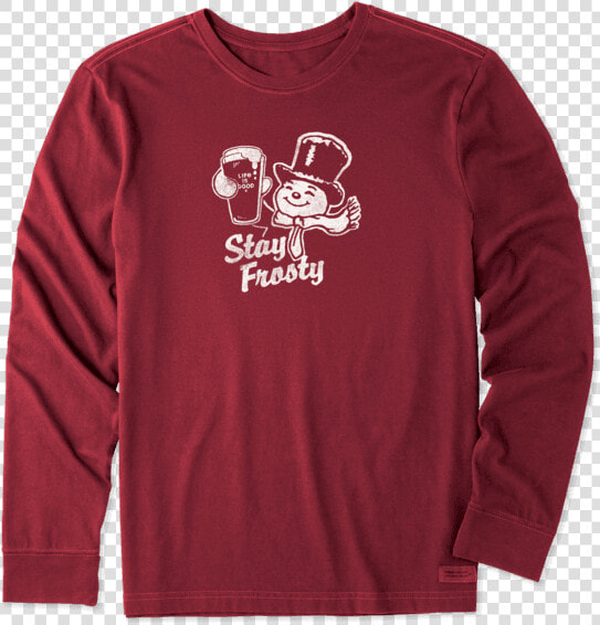 Men S Stay Frosty Long Sleeve Crusher Tee   Life Is Good Thanksgiving  HD Png DownloadTransparent PNG