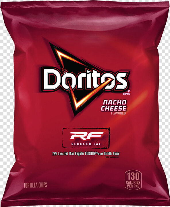 Doritos Nacho Cheese Reduced Fat  HD Png DownloadTransparent PNG