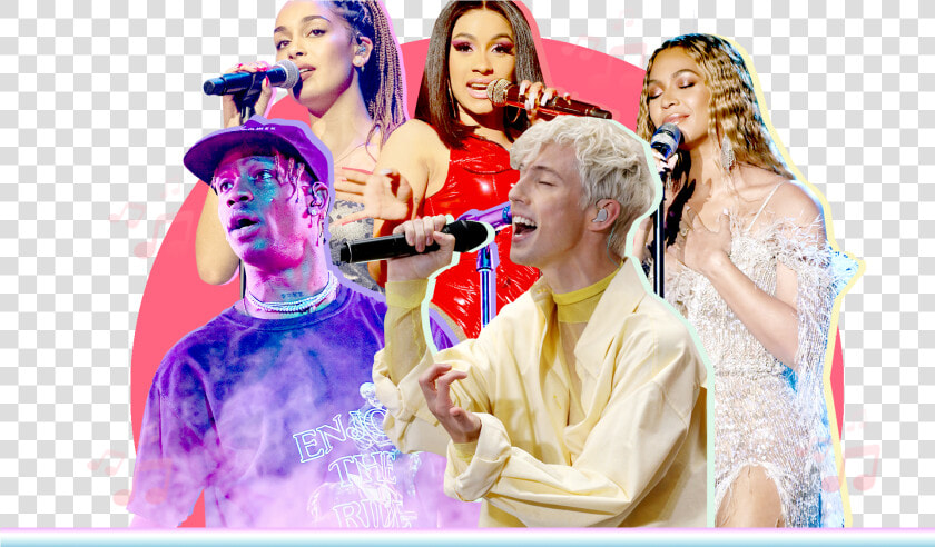 Photo Illustration Of Five Singers   Pop Music  HD Png DownloadTransparent PNG