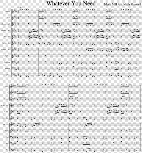 Meek Mill Sheet Music  HD Png DownloadTransparent PNG