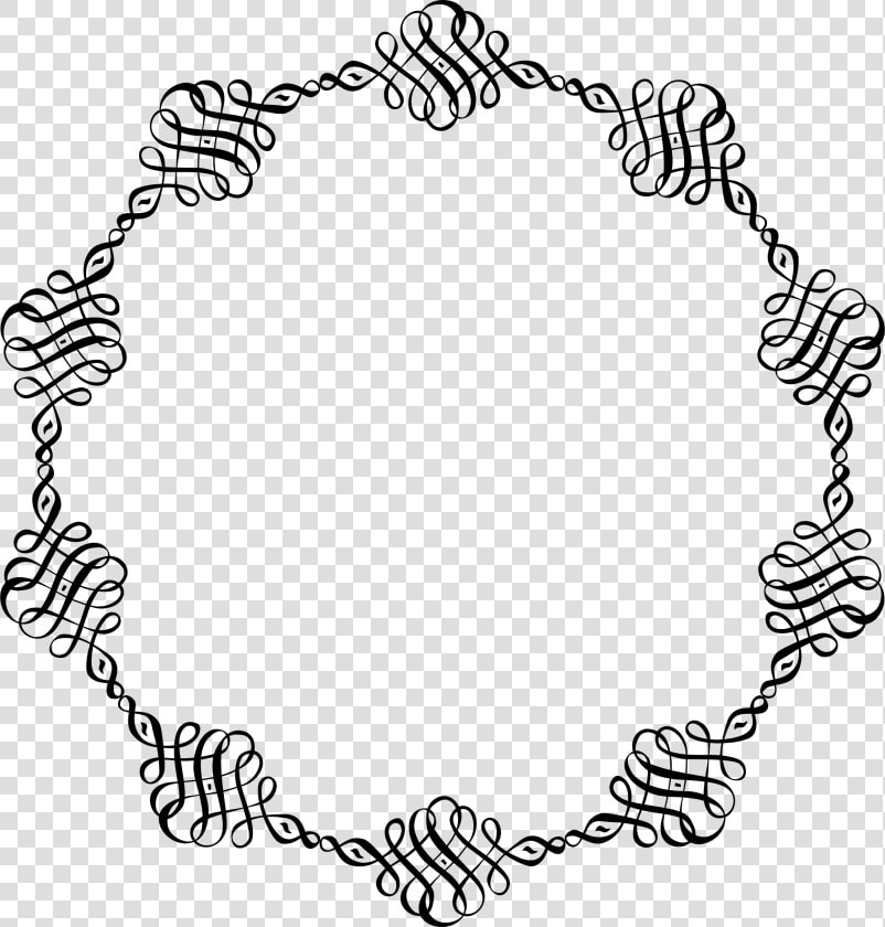 Abstract Line Art Flourish Frame Clip Arts   Transparent Background Png Fancy Border  Png DownloadTransparent PNG