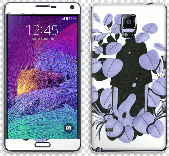 Purple Blue Leaves Skin Galaxy Note   Galaxy Note 5 Papercraft  HD Png DownloadTransparent PNG