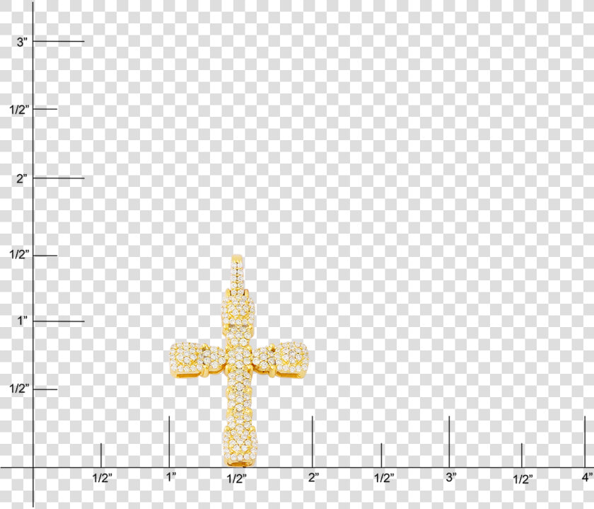 10k Yellow Gold Cross Pendant   Cross  HD Png DownloadTransparent PNG