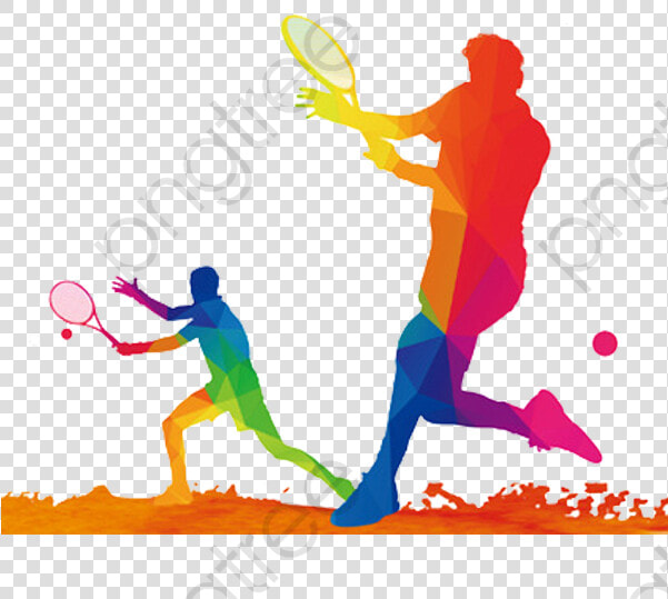 Tennis Ball Clipart Cartoon   Lawn Tennis Players Png  Transparent PngTransparent PNG