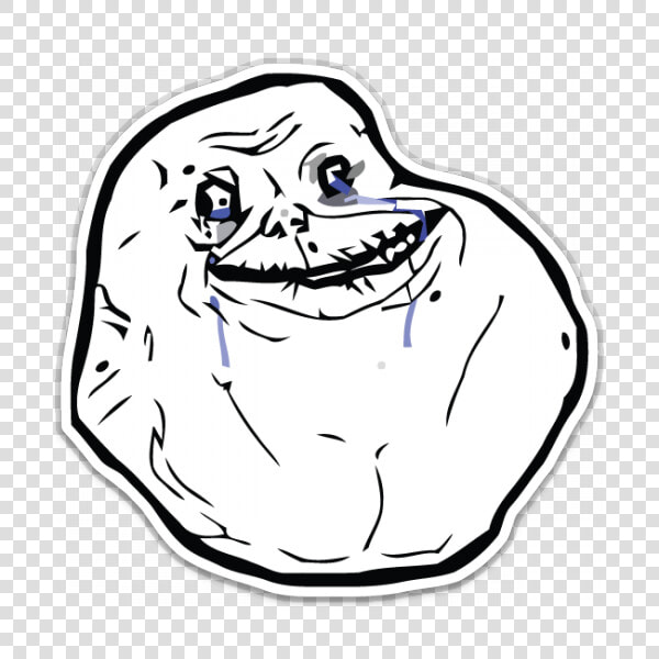 Forever Alone Rage Face  HD Png DownloadTransparent PNG