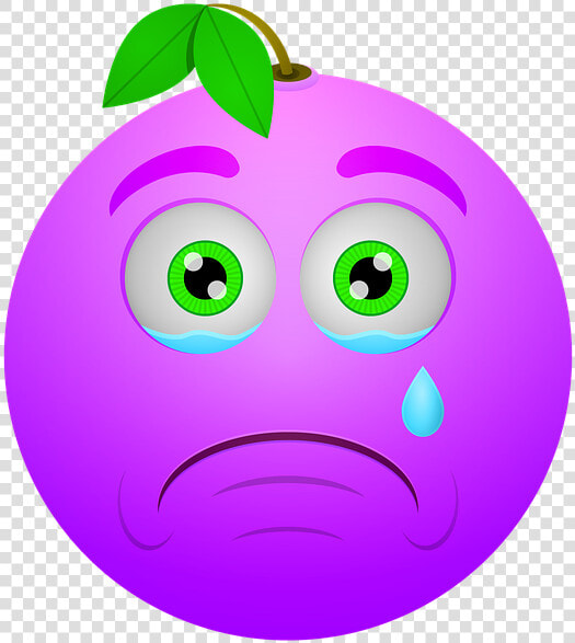 Smiley  Berry  Sad  Crying  Icon   Purple Sad Emoji  HD Png DownloadTransparent PNG