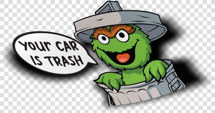 Oscar The Grouch Sticker   Cartoon  HD Png DownloadTransparent PNG