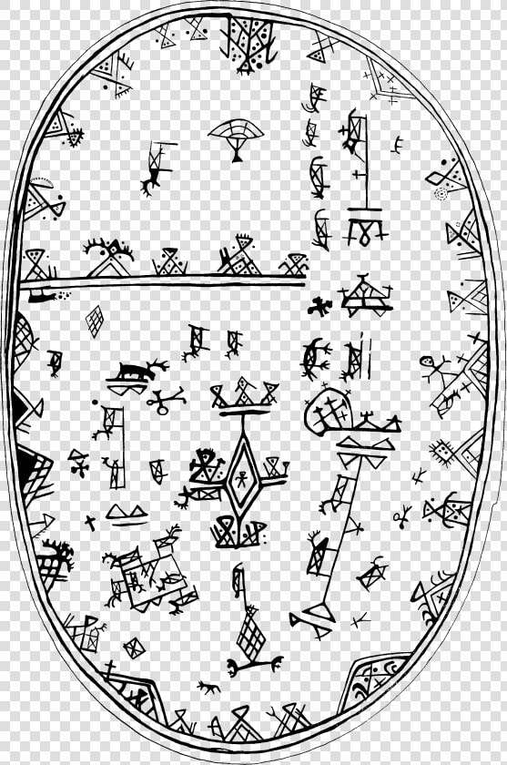 Sámi Mythology Shaman Drum Samisk Mytologi Schamantrumma   Noitarumpu Symbolit  HD Png DownloadTransparent PNG