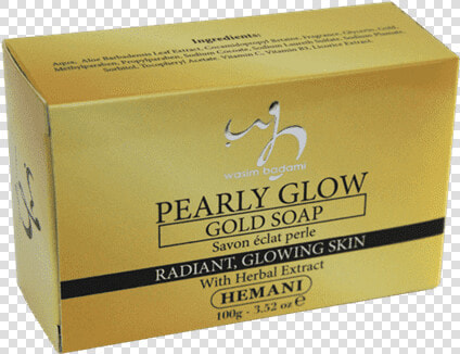 Pearly Glow Gold Soap   Box  HD Png DownloadTransparent PNG