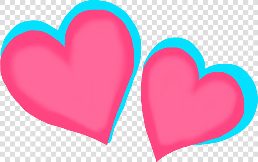 Clip Art Pink And Blue Hearts   Two Hearts Pink And Blue Png  Transparent PngTransparent PNG