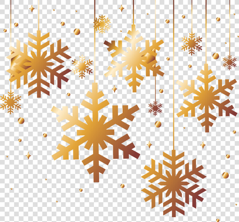 Download Golden Snowflakes Snowflake   Gold Christmas Snowflake Png  Transparent PngTransparent PNG