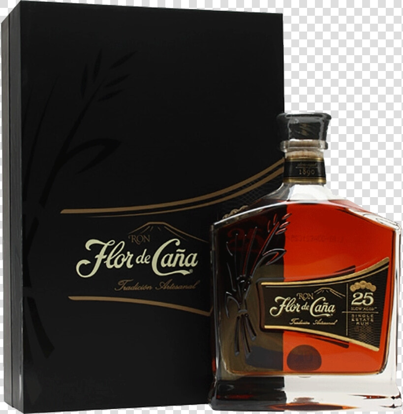 Flor De Cana Tradicion Artesanal 25 Slow Aged Single   Ron Flor De Caña 25  HD Png DownloadTransparent PNG