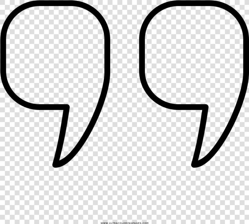 Quotation Marks Coloring Page  HD Png DownloadTransparent PNG
