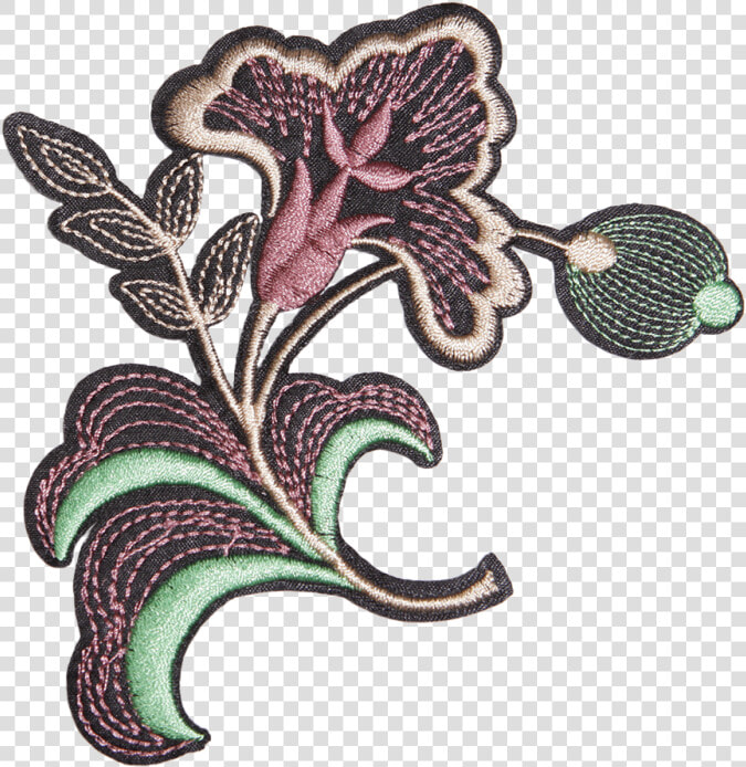 High quality Vintage Flower Iron On Patch   Motif  HD Png DownloadTransparent PNG