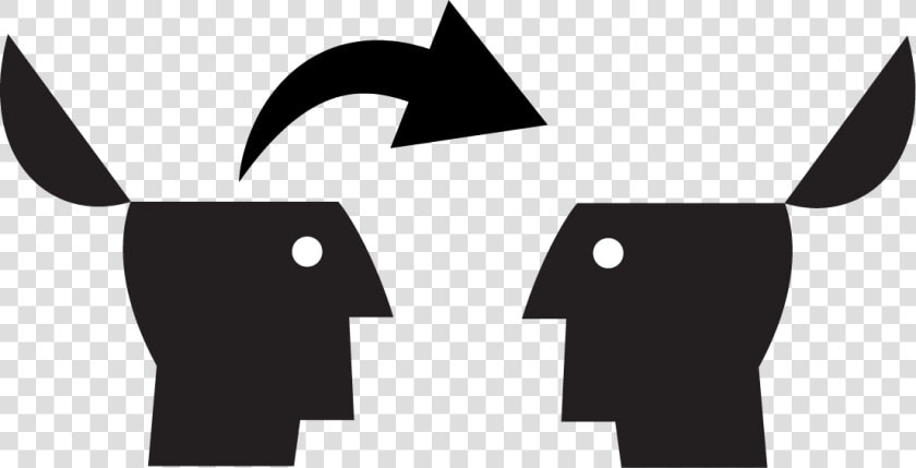 Icon Showing Knowledge Transferring From One Head To  HD Png DownloadTransparent PNG