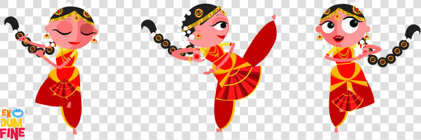 South Indian Bride Cartoon  HD Png DownloadTransparent PNG