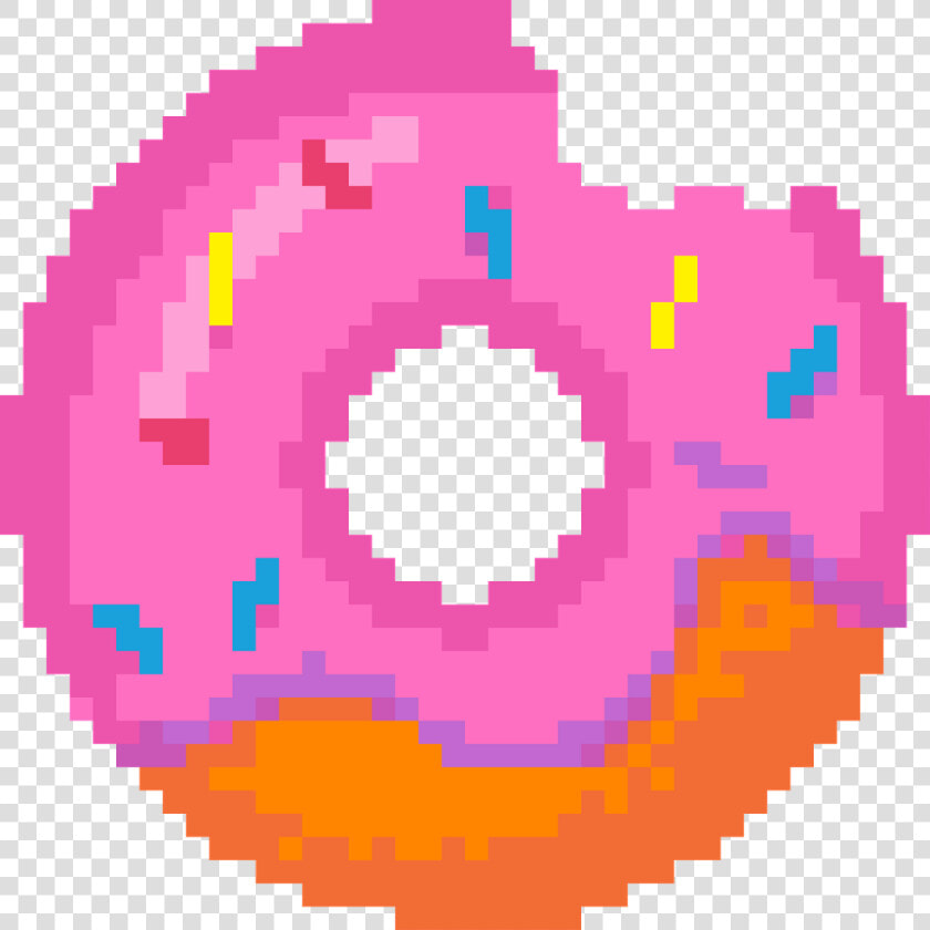 Donut Donuts Bit Sticker Cute Tumblr Strawberry Meises   Donut Pixel  HD Png DownloadTransparent PNG