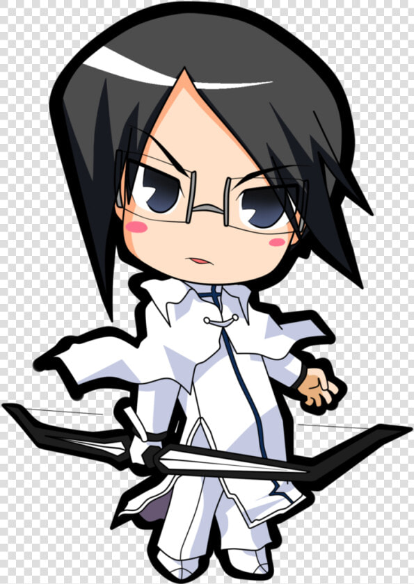Render Uryu Ishida Chibi By Allenwalker Chan   Anime Bleach Chibi Png  Transparent PngTransparent PNG