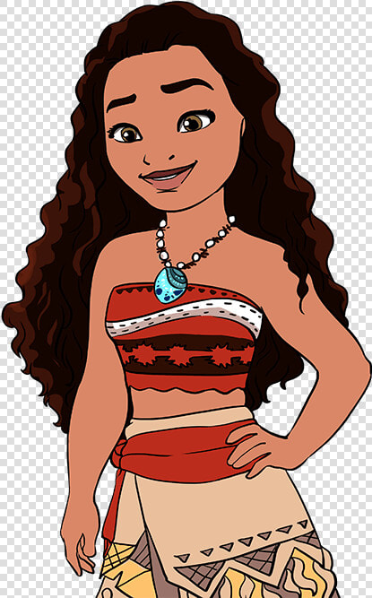 How To Draw Moana   Draw Moana Step By Step  HD Png DownloadTransparent PNG