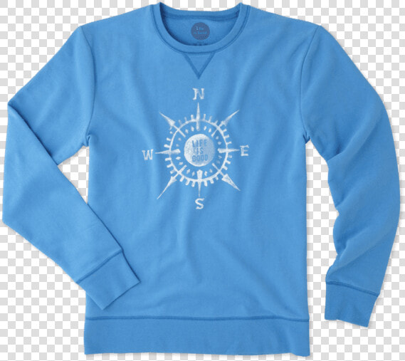 Men S Compass Go to Crew   Long sleeved T shirt  HD Png DownloadTransparent PNG