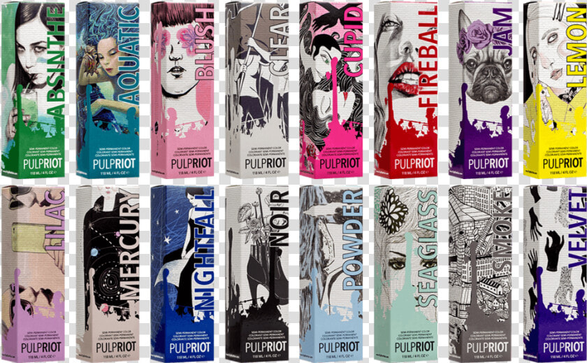 16 Vibrant And Pastel Semi permanent Colors That Are   Pulp Riot Direct Dyes  HD Png DownloadTransparent PNG