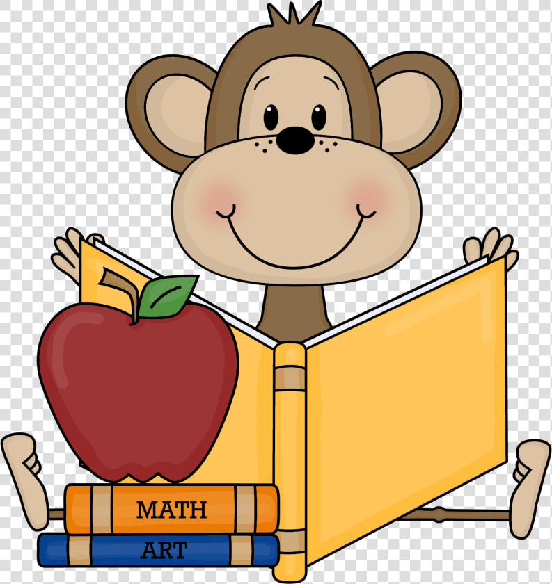 Monkey School Clipart Writing Clip Art For Teachers   Writing Clipart For Background  HD Png DownloadTransparent PNG