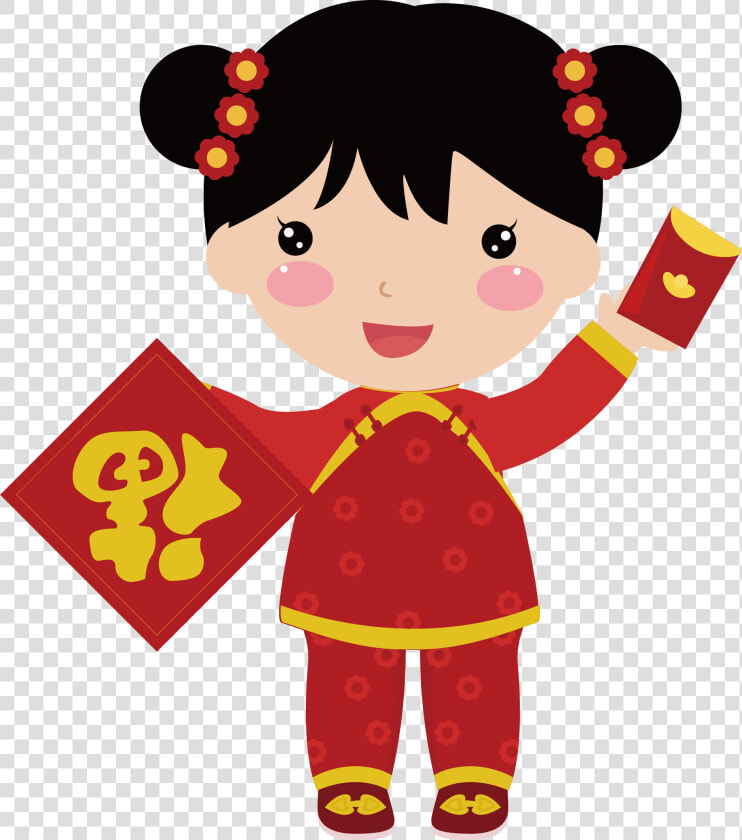 Dolls Clipart Red Doll   Chinese New Year Dolls  HD Png DownloadTransparent PNG
