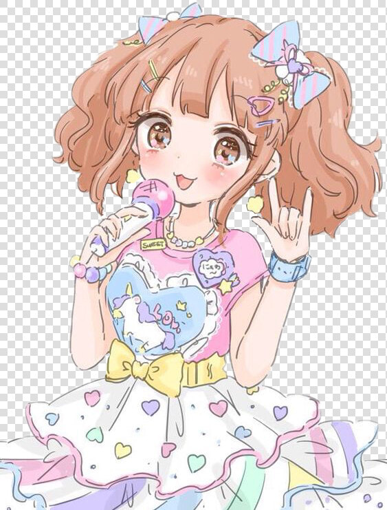  idolmastar  render  anime  manga  fanart  kawaii  cute   Kawaii Happy Anime Girl  HD Png DownloadTransparent PNG