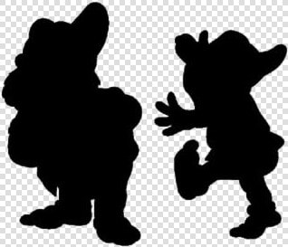 Snow White And The Seven Dwarfs Png Free Download   Snow White Dwarf Silhouette  Transparent PngTransparent PNG