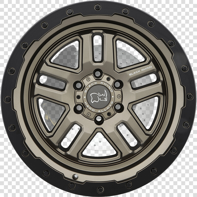 Barstow Matte Bronze W matte Black Lip Ring Front   Black Rhino Wheels Barstow Jeep Wrangler  HD Png DownloadTransparent PNG