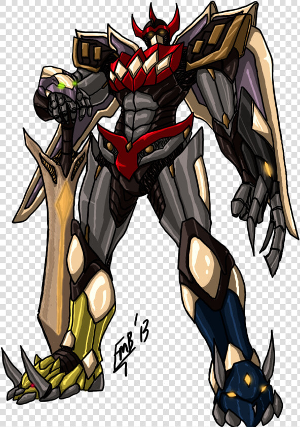 Mighty Morphin Power Rangers Megazord Fan Art  HD Png DownloadTransparent PNG