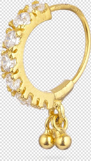 Indian Gold Nose Rings Uk   Indian Jewelry Nose Ring  HD Png DownloadTransparent PNG