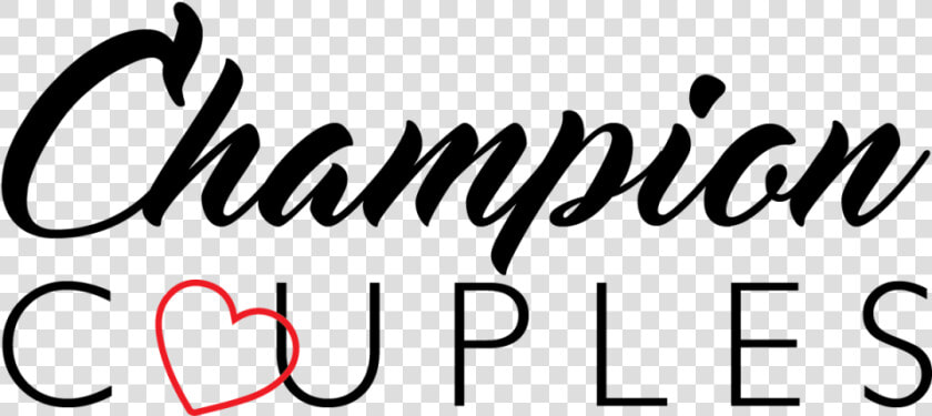 Champion Couples Logo Final  black   Calligraphy  HD Png DownloadTransparent PNG