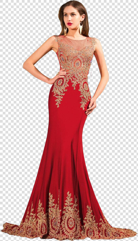 Red Bridal Gowns Png Free Background   Wedding Red Dresses For Women  Transparent PngTransparent PNG