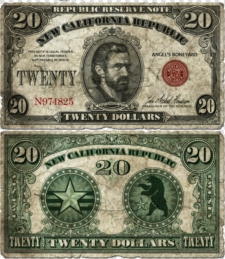Nukapedia The Vault   New California Republic Money  HD Png DownloadTransparent PNG