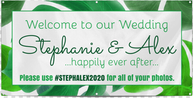 Green Wedding Banner Template Preview   Calligraphy  HD Png DownloadTransparent PNG
