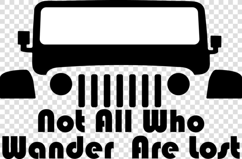 Lost Decal   Jeep Not All Who Wander Are Lost  HD Png DownloadTransparent PNG