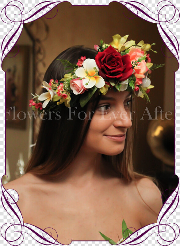 Silk Artificial Flower Crown Halo   Wedding Protea Boutonniere  HD Png DownloadTransparent PNG