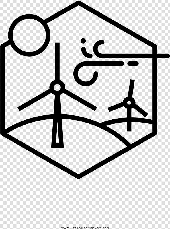 Wind Turbines Coloring Page  HD Png DownloadTransparent PNG