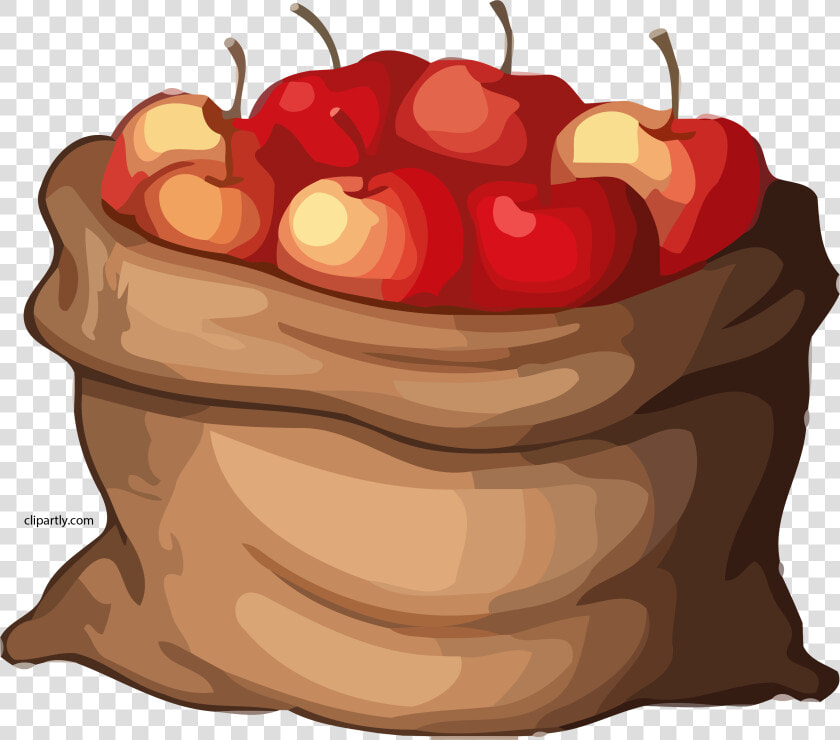 Fruit Bag Free On   Bag Of Apples Cartoon  HD Png DownloadTransparent PNG
