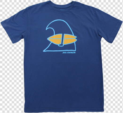 Unisex Navy Wave Tee   Jack Johnson Blue Shirt  HD Png DownloadTransparent PNG